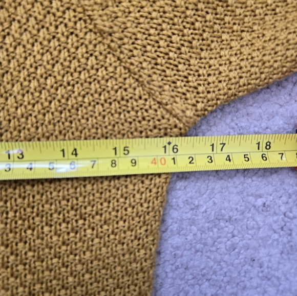 PARK AVENUE WOMEN Mustard Cable Knit Long Sleeved Sweater. Size 8 UK/4 US - Picture 11 of 12